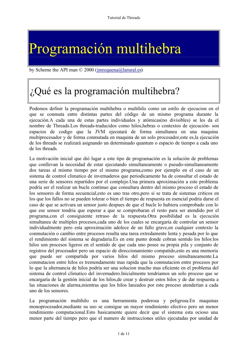 Imágen de pdf Programación multihebra en Java